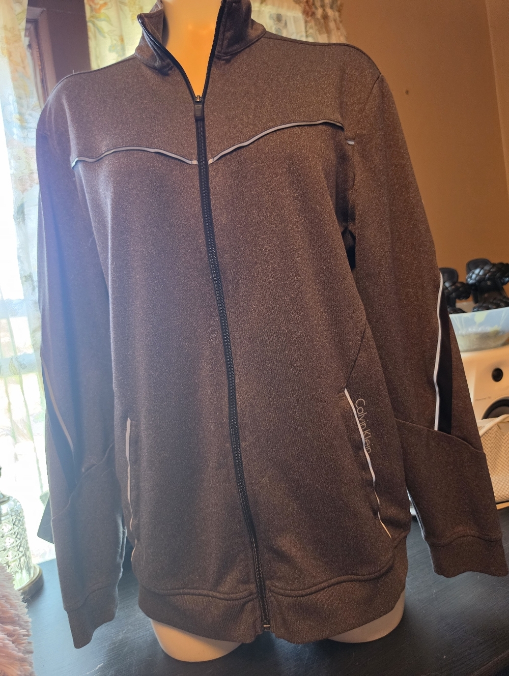 Calvin Klein Women's Gray Sweatshirt - Picture 1 of 4